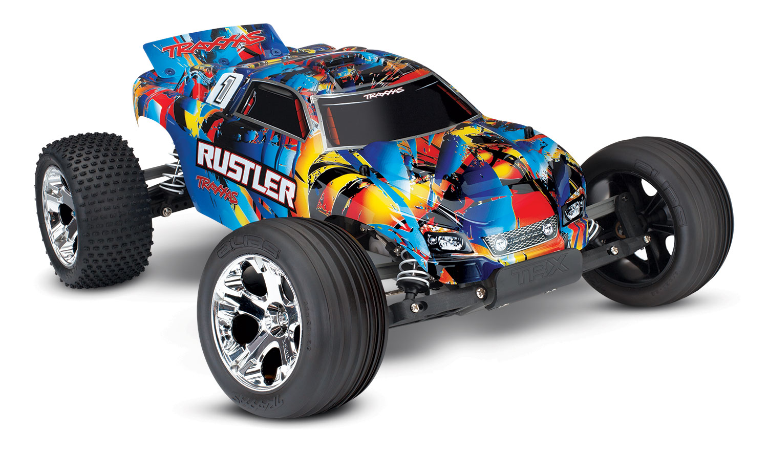 Traxxas Rustler XL-5 electro truggy RTR Rock and Roll TRX37054-4RR ...