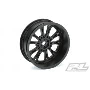 PR2775-03 Pomona Drag Spec 2.2\" Zwarte voorwielen voor Slash 2wd (met 2.2\" 2WD Buggy Front Banden)