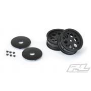 PR2782-03 Showtime 2.2\" Sprint Car 12mm Hex Front Black Wheels voor Dirt Oval (met 2.2\" 2WD Buggy Fr