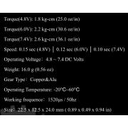 PowerHD TRX-4 Servo speciaal ontwikkeld voor de Traxxas TRX-4 I.P.V. trx2065