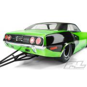 PR3550-00 1972 Plymouth Barracuda Clear Body voor Slash 2wd Drag Car & AE DR10