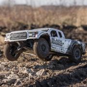 Losi 1/10 King Shocks Ford Raptor Baja Rey 4WD Brushless RTR met SMART Zilver/Zwart