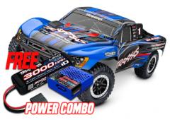 SLASH BRUSHLESS: SCHAAL 1/10 2WD SHORT COURSE RACINGTRUCK TQ 2,4 GHz - BLAUW