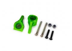 traxxas TRX9137-GRN Steering blocks, extreme heavy duty, green (left & right)/ 3x26mm hinge pins (2)