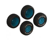 Arrma ARA-1571 dBoots 'FORTRESS' Glued Tire Set, Blue (2 Pairs)