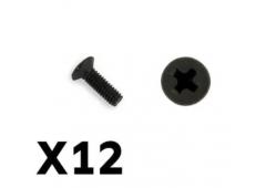 FTX FTX9750 Tracer countersunk screws km2.5 8mm