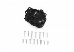 ALUMINUM REAR GEAR BOX -17PC SET BLACK GPM TRX 1/10 RUSTLER 4X4 HOSS SLASH 4X4 XO-01