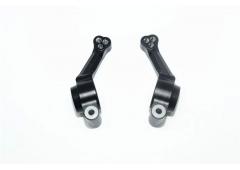 ALUMINUM REAR KNUCKLE ARM -2PC SET BLACK GPM TRX 1/10 RUSTLER 4X4 HOSS