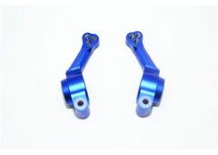 ALUMINUM REAR KNUCKLE ARM -2PC SET BLUE GPM TRX 1/10 RUSTLER 4X4 HOSS