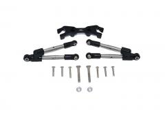 ALUMINUM REAR TIE RODS WITH STABILIZER -13PC SET BLACK GPM TRX HOSS