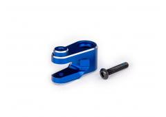 SERVO HORN, STEERING, 6061-T6 ALUMINUM (BLUE-ANODIZED)/ 3X15MM BCS (WITH THREADLOCK) (1)