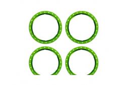 Traxxas TRX10276-GRN Beadlock rings, green (machined aluminum) (4)