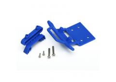 traxxas TRX3621-BLUE BUMPER, FRONT/ BUMPER MOUNT, FRONT / 4X23MM BCS (2)/ 3X10MM BCS (2) (BLUE)