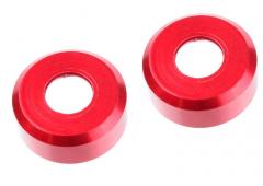 Team Corally C-00180-532 HDA Suspension Arm Insert - Outer - Spacer 1.5mm - Aluminum - Red - 2 pcs