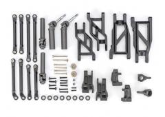 Traxxas  TRX9180 Outer Driveline & Suspension Upgrade Kit, extreme heavy duty, black (fits Rustler 2