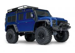 Traxxas TRX-4 Land Rover Defender Crawler Adventure Edition, Metalic Blauw zonder Accu, zonder Lader