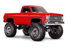 Traxxas TRX-4 Scale and Trail Crawler met Chevrolet K10 Truck Body Rood uit 1979: 4WD elektrische tr