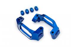 Traxxas TRX10232-BLUE Caster blocks, 6061-T6 aluminum (blue-anodized)