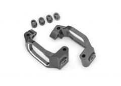 Traxxas TRX10232-GRAY Caster blocks, 6061-T6 aluminum (gray-anodized)