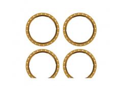 Traxxas TRX10276-BRNZ Beadlock rings, bronze (machined aluminum) (4)