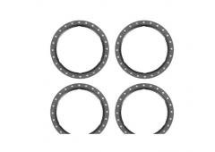 Traxxas TRX10276-GRAY Beadlock rings, gray (machined aluminum) (4)