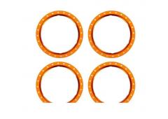 Traxxas TRX10276-ORNG Beadlock rings, orange (machined aluminum) (4)