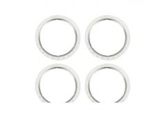 Traxxas TRX10276-SLVR Beadlock rings, silver (machined aluminum) (4)