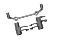 Traxxas TRX10543-GRAY Steering bellcranks, drag link (gray-anodized 6061-T6 aluminum)