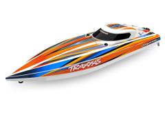 Traxxas TRX106064-4ORNG Disruptor 4S  High-Performance Boat Orange