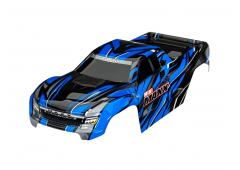 Traxxas TRX10711-BLUE Body, Mini Maxx, blue (painted, decals applied)