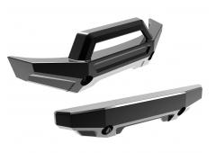 Traxxas TRX10735-BLKCR Bumper, front (1)/ rear (1) (black chrome)