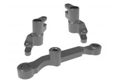 Traxxas TRX10743-GRAY Steering bellcranks, draglink grau-anodized