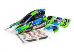 Traxxas TRX2430-GRN Body, Bandit (also fits Bandit VXL), green/ wing (painted, decals applied)