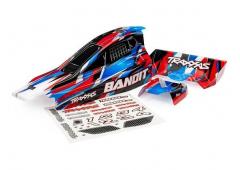 Traxxas TRX2430-RED Body, Bandit (also fits Bandit VXL), red/ wing (painted, decals applied)