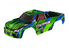 Traxxas TRX3620A-GRN Body, Stampede (also fits Stampede VXL), green (painted, decals applied)