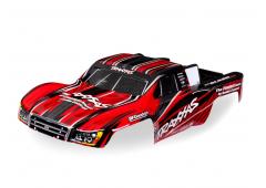 Traxxas TRX7027-RED Body, 1/16 Slash 4X4, red (painted, decals applied)