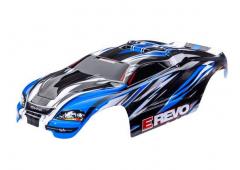 Traxxas TRX7115-BLUE Body, 1/16 E-Revo, blue (painted, decals applied)