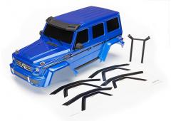 Traxxas TRX8811X Body, Mercedes-Benz G 500 4x4, compleet (blauw) (inclusief achterste carrosserieste