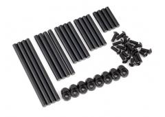 Traxxas TRX8940X Suspension pinnenset compleet (geharde), 4x64mm (4), 4x22mm (4), 4x38mm (4), 4x33mm