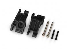 Traxxas TRX9150 Carriers, stub axle, rear, extreme heavy duty, black (left & right)/ 3x31mm hinge pi