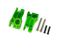 Traxxas TRX9150-GRN Carriers, stub axle, rear, extreme heavy duty, green (left & right)/ 3x31mm hing