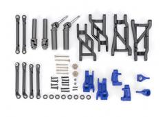 Traxxas TRX9181-BLUE Outer Driveline & Suspension Upgrade Kit, extreme heavy duty, blue (fits Slash 