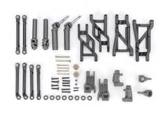 Traxxas TRX9181-GRAY Outer Driveline & Suspension Upgrade Kit, extreme heavy duty, gray (fits Slash 