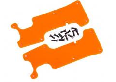 Traxxas TRX9634T Draagarm covers, oranje, achter (links en rechts)/ 2.5x8 CCS (12)