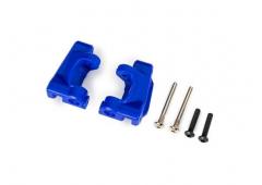 traxxas  TRX9136-BLUE Caster blocks (c-hubs), extreme heavy duty, blue (left & right)/ 3x26mm hinge 