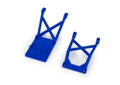 traxxas TRX3623-BLUE SKID PLATES, FRONT & REAR (BLUE)