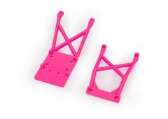 traxxas TRX3623-PINK SKID PLATES, FRONT & REAR (PINK)