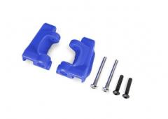 traxxas TRX9135-BLUE Caster blocks (c-hubs), extreme heavy duty, blue (left & right)/ 3x26mm hinge p