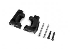 traxxas TRX9135 Caster blocks (c-hubs), extreme heavy duty, black (left & right)/ 3x26mm hinge pins 