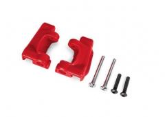 traxxas TRX9135-RED Caster blocks (c-hubs), extreme heavy duty, red (left & right)/ 3x26mm hinge pin